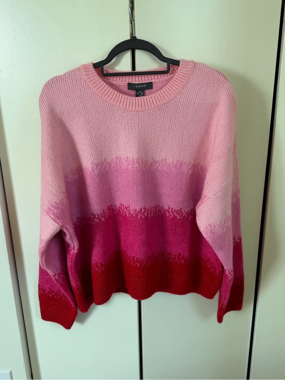 Primark Gradient Pink Crewneck Sweater
